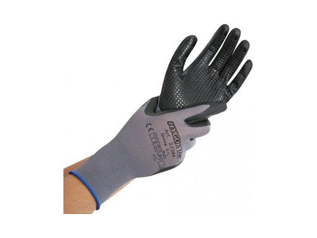 Arbeitshandschuhe Hygostar Ergo Flex, Strick, PU-beschichtet mit Noppen