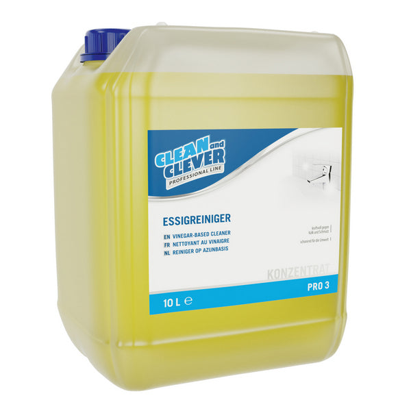 Essigreiniger CLEAN and CLEVER PRO 3, 10 Liter – 1 Bidon