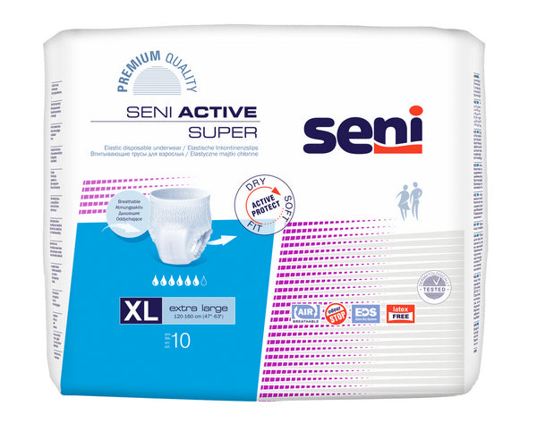Seni Active Super X-Large, blau, 10 Stück – Einzelpackung