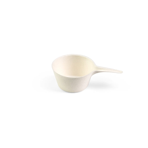 Mini Schale Pfanne Bagasse, weiss, 92 x Ø56 x h30 mm