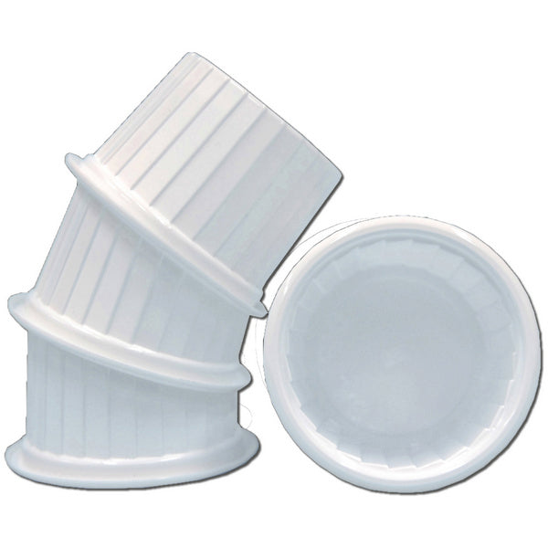 Diplomatkapseln A-PET, weiss, Ø 56 / 43,5 × 35 mm – 1000 Stück