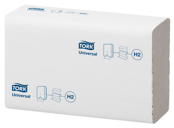 Handtuch Tork Universal – H2 System, Z-Falz, Recycling, 1-lagig, weiss, 21 × 23 cm