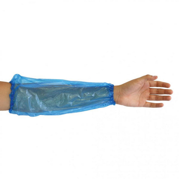 HYGONORM Schutzärmel PE, handgenäht, blau, 0,02 mm, 40 cm – 2000 Stück