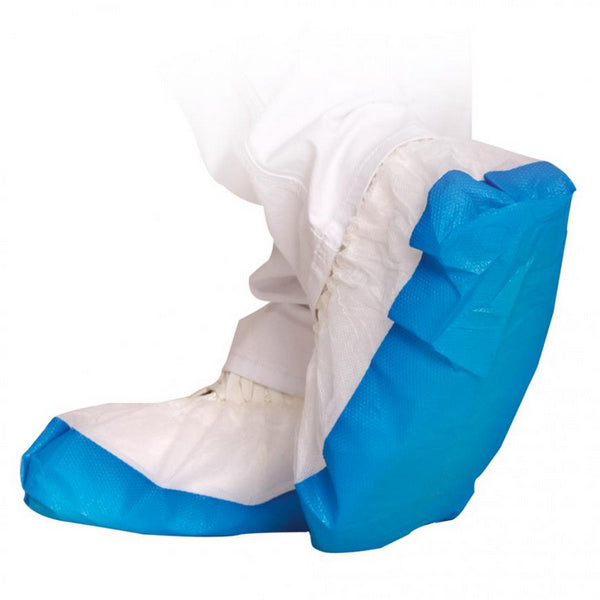 HYGOSTAR Überschuhe PP mit CPE-Sohle weiss – 500 Stück
