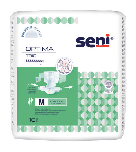 Seni Optima Trio Medium, grün, 10 Stück – Einzelpackung