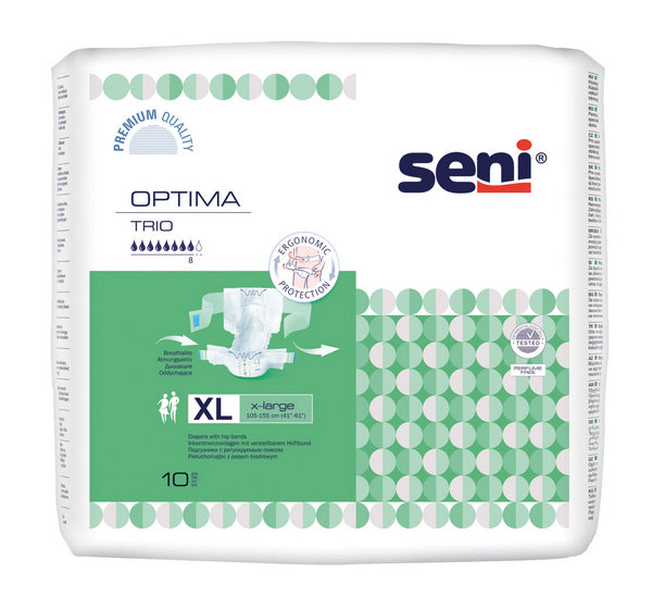 Seni Optima Trio X-Large, grün, 60 Stück – 1 Karton (6 × 10)