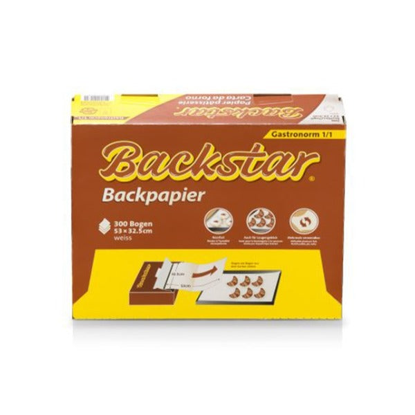 Backstar Backpapier 1/1 Gastronorm, weiss, 53 × 32,5 cm – 300 Bogen
