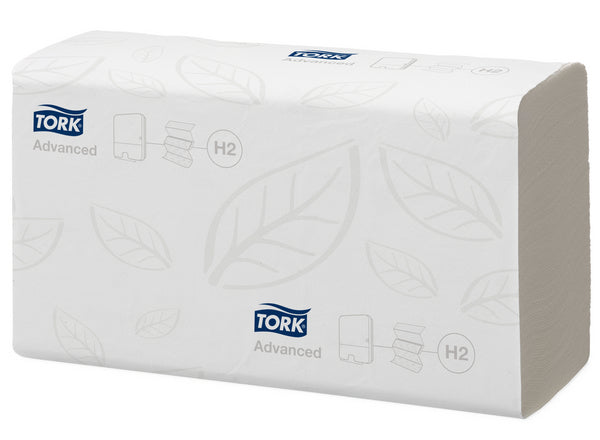 Handtuch Tork Advanced – H2 System, Z-Falz, Recycling, 2-lagig, weiss, 21 × 23 cm