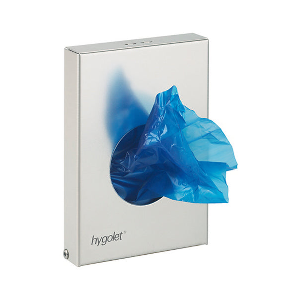 Hygobag Hygienebeutelspender Chromeline, Metall, chrom, 21 × 16,7 × 26 cm – 1 Stück