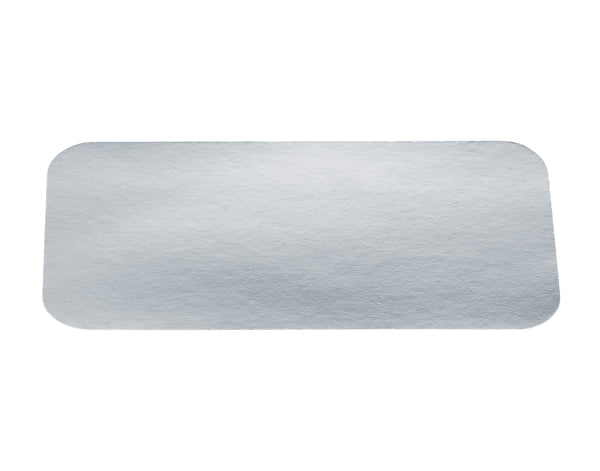 Flachdeckel zu Schale Karton aluminiert 218 × 113 mm – 1000 Stück (10 x 100)