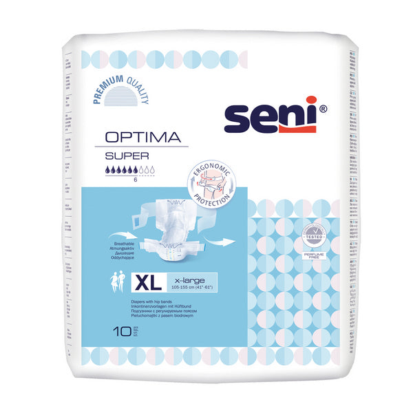 Seni Optima Super Gr. XL, blau, 60 Stück – 1 Karton (6 × 10)