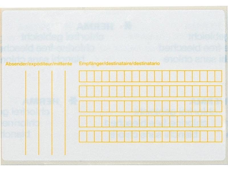 Paketadress-Etiketten HERMA 5728, 80 × 118 mm, weiss
