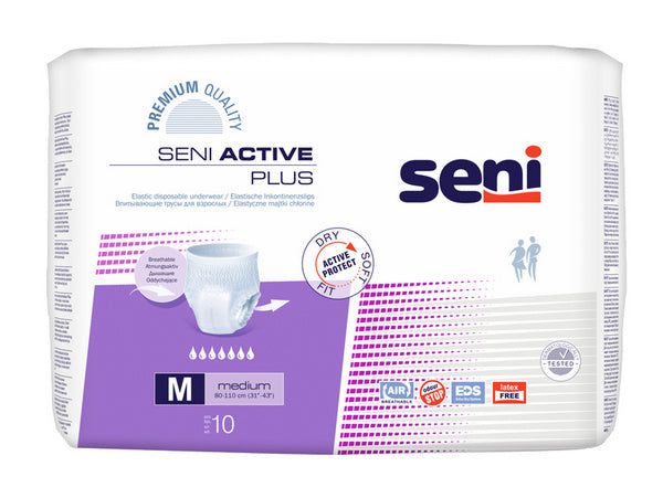 Seni Active Plus Medium, lila, 10 Stück – Einzelpackung