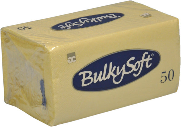 Servietten Bulkysoft 33 × 33 cm, 1/8-Kopffalzung, Champagner