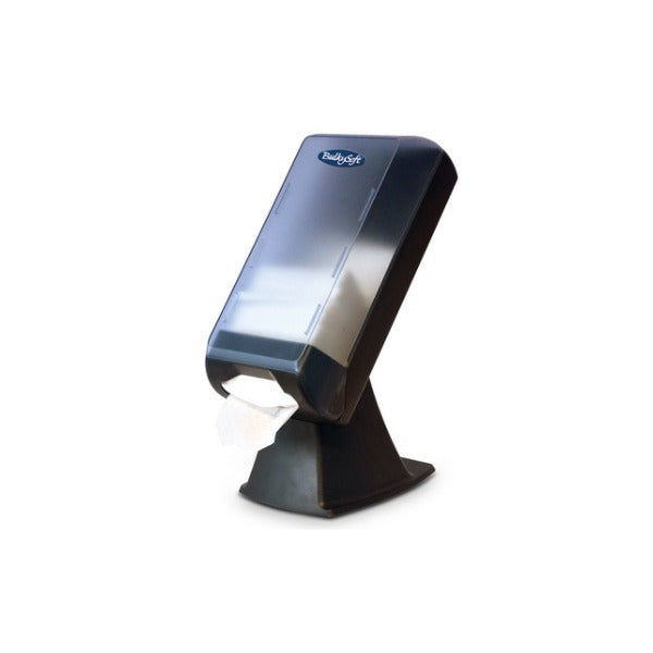 Bulkysoft System One Serviettenspender Ständer, transparent/grau, 445 × 200 × 310 mm – 1 Stück