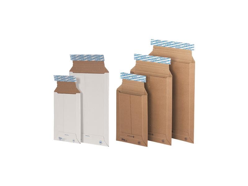 Versandtasche aus Wellkarton BRIEGER B5, 176 × 246 mm, braun