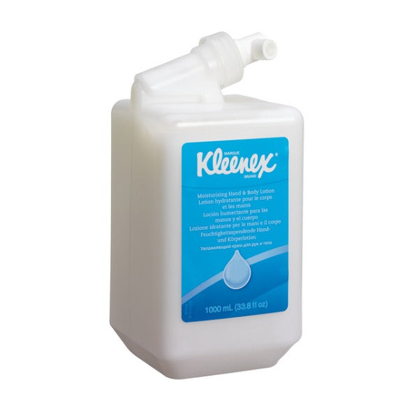 Kimberly-Clark Kleenex Hand- und Körperlotion, weiss, 1 Liter – 6 Kassetten