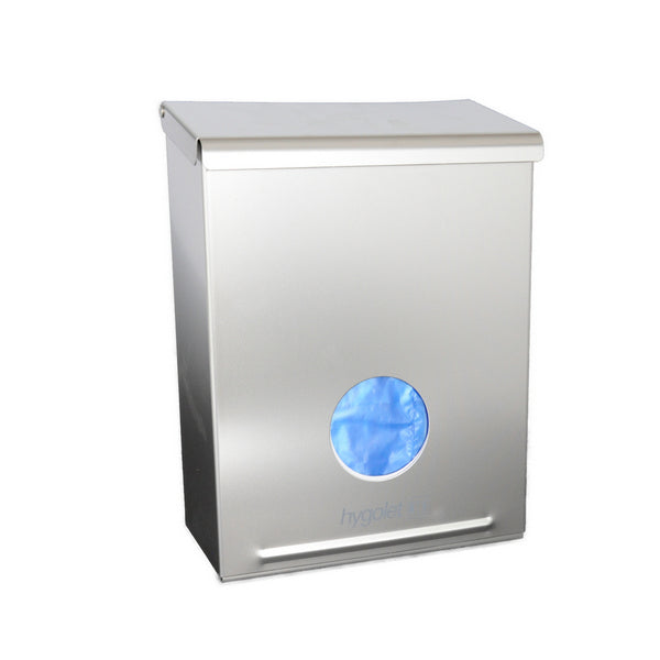 Wallbox All-In-One für Damenhygiene, Edelstahl, chrom, 21 × 28,5 × 10,5 cm – 1 Stück