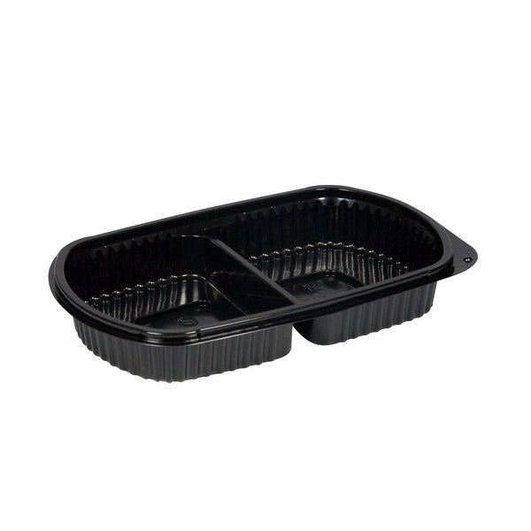 Menubox 315 / 315 ml PP schwarz zweiteilig ohne Deckel – 400 Stück