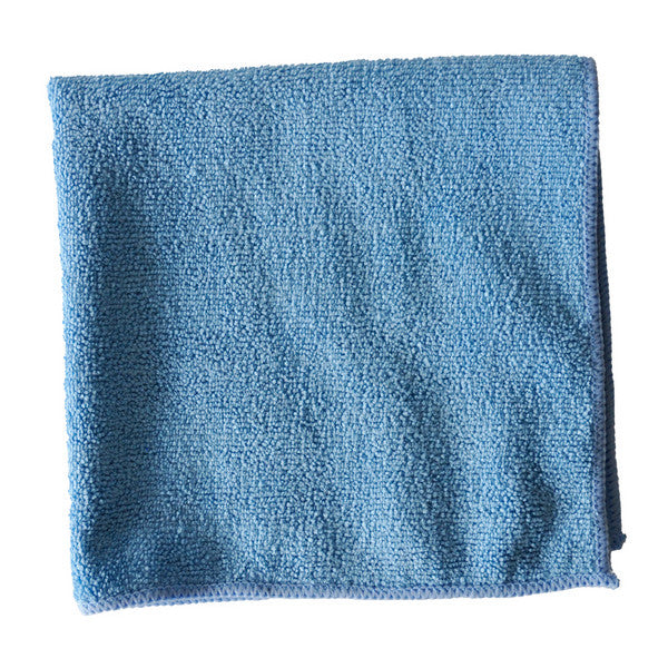 Microfasertuch Frotty Profi, 38 × 38 cm, 300 g/m², blau – 10 Stück