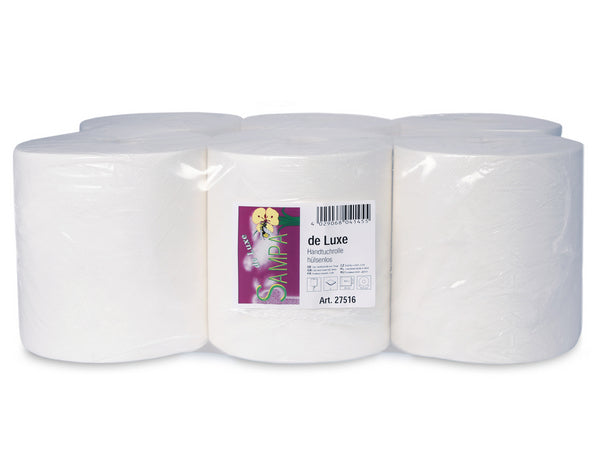 Papierwischtücher Midi, Zellstoff, 2-lagig, weiss, 20 × 36 cm, 450 Blatt = 162 m, ohne Hülse