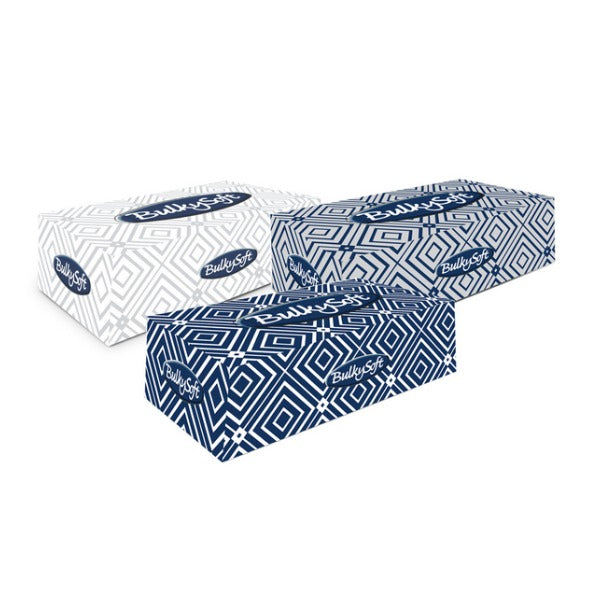 Bulkysoft Kosmetiktuch, Zellstoff, 2-lagig, weiss, Box à 150 Tücher, 21 × 21 cm – 25 Boxen