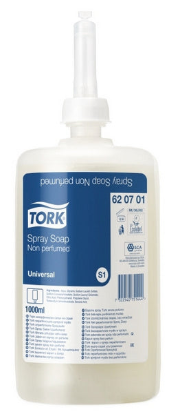 Sprayseife Tork Universal – S11 System, unparfumiert, farblos, 1000 ml