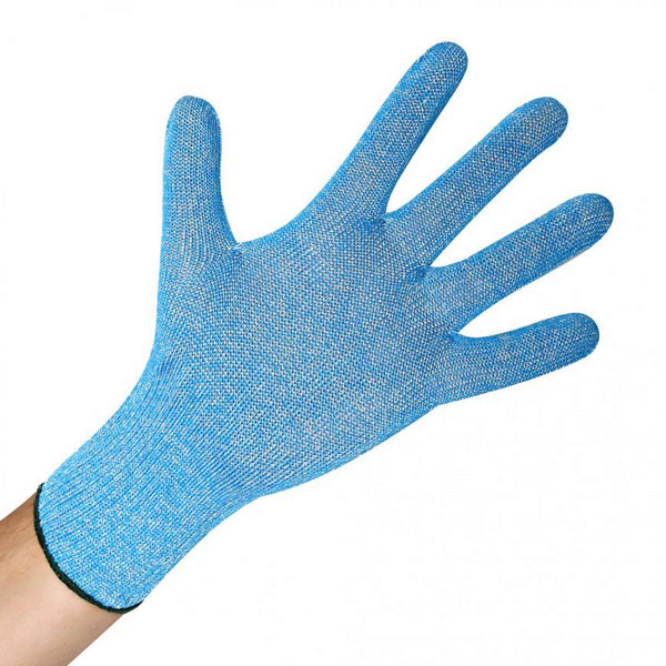 Schnittschutzhandschuhe Hygostar Allfood Premium, blau, 28 cm, Grösse XL – 6 Stück