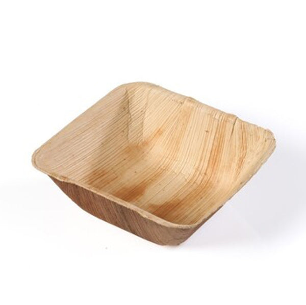 Schale Palmblatt, braun, 140 x 140 x 50 mm