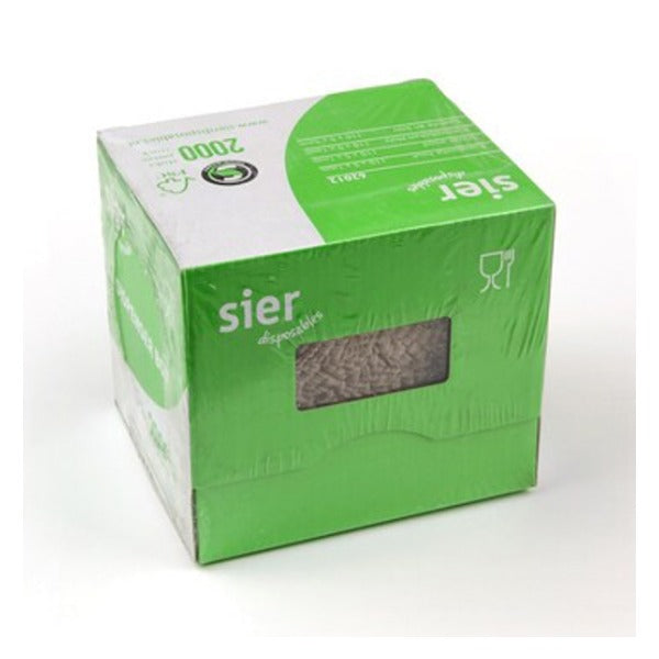 Rührstäbchen Holz, braun, 110 mm, in Spender-Box – 2000 Stück