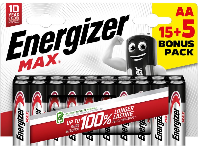 Batterien Energizer MAX AA, LR6 Mignon, 1,5 V