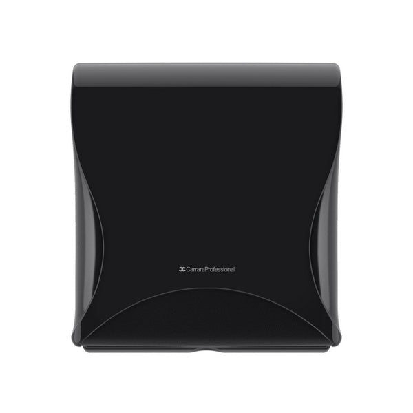 Bulkysoft Essentia Handtuchspender Mini Multifold, schwarz, 307 × 282 × 136 mm – 1 Stück