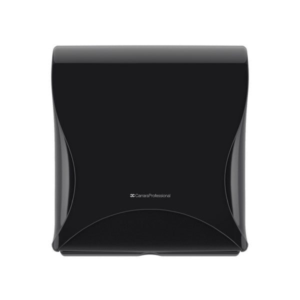 Bulkysoft Essentia Toilettenpapierspender Mini Jumbo, schwarz, 307 × 282 × 136 mm – 1 Stück