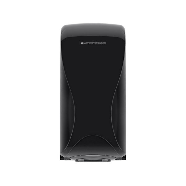 Toilettenpapierspender Bulkysoft Essentia Einzelblatt, ABS-Kunststoff, schwarz, H 335 × B 159 × T 129 mm