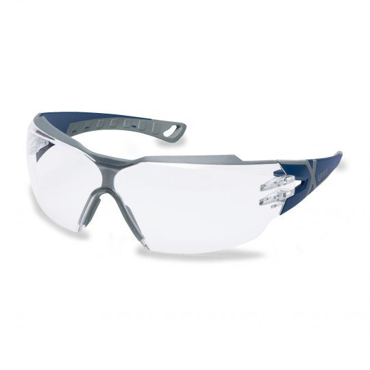 uvex Schutzbrille pheos CX2, blau/grau, EN166, EN170, UV-400 – 1 Stück