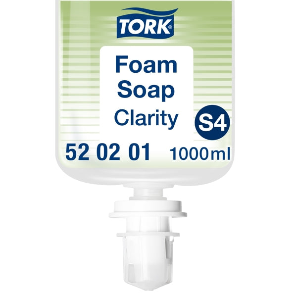 Schaumseife Tork Premium Clarity S4, ohne Parfum, 1000 ml – 6 Flaschen