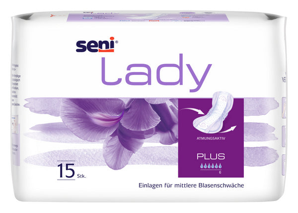 Einlagen Seni Lady Plus, lila, 240 Stück – 1 Karton (16 × 15)