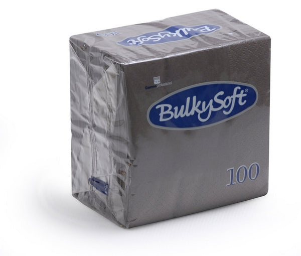 Cocktail-Servietten Bulkysoft 24 × 24 cm, Braun