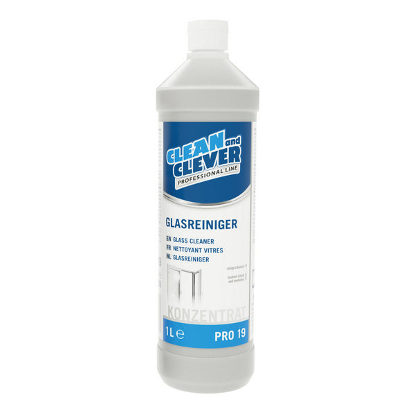 Glasreiniger CLEAN and CLEVER PRO 19, 1 Liter – 12 Flaschen