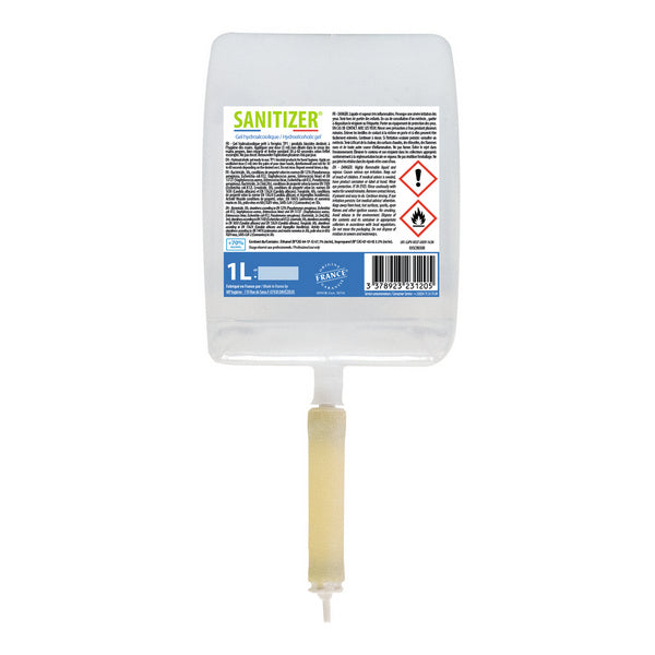 Händedesinfektion Sanitizer Gel, 1 Liter – 6 Stück