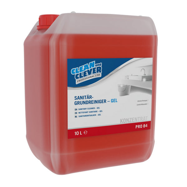 Sanitärgrundreiniger-Gel CLEAN and CLEVER PRO 84, 10 Liter – 1 Bidon