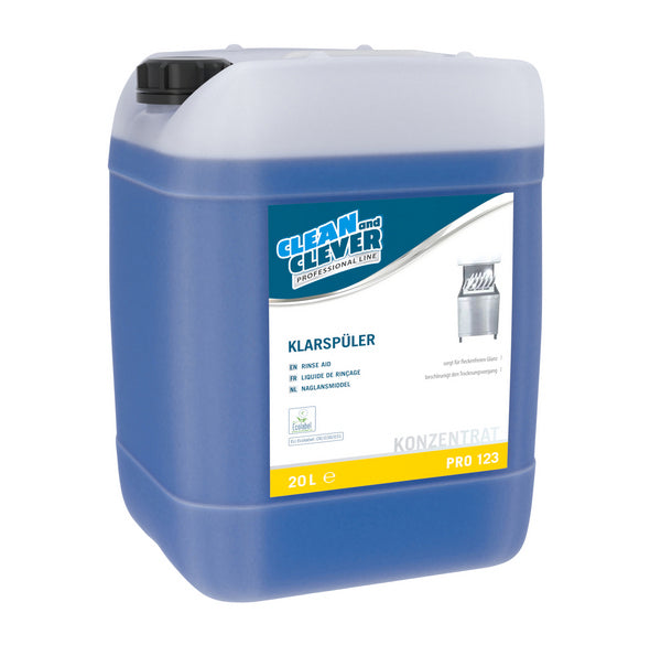 Klarspüler CLEAN and CLEVER PRO 123, 10 Liter – 1 Bidon