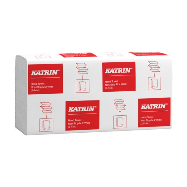 Katrin Handtuch Non Stop Z-Falz, Recycling, 2-lagig, weiss, 24 × 24 cm – 4000 Stück