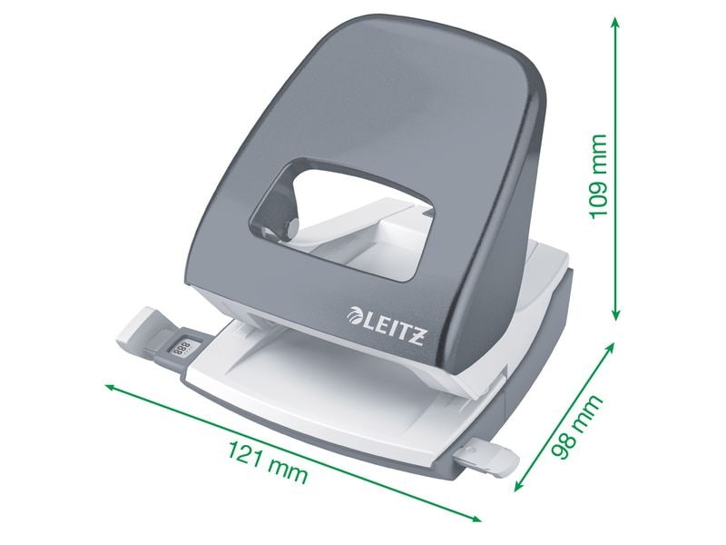 Locher LEITZ NeXXt 5008 aus Metall, 30 Blatt, schwarz