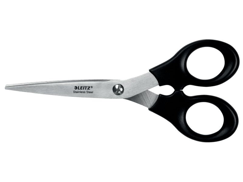 Schere LEITZ 5423, Edelstahl, 16,5 cm, schwarz