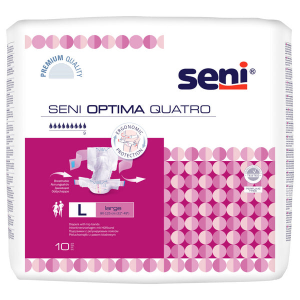 Seni Optima Quatro L, Inkontinenzvorlage mit Hüftband – 60 Stück