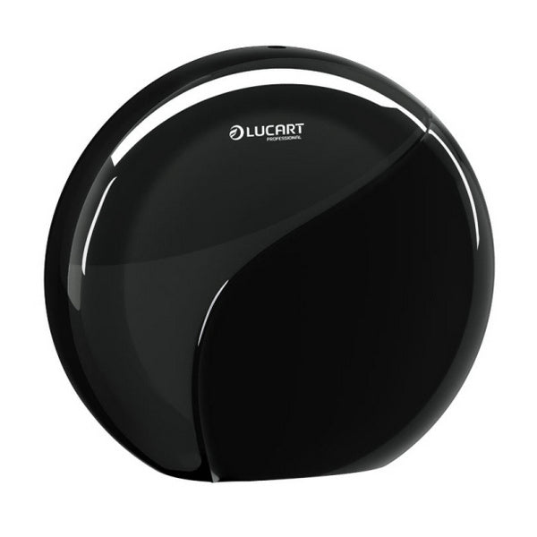 Lucart Identity Toilettenpapierspender Mini Jumbo, Kunststoff, schwarz – 1 Stück