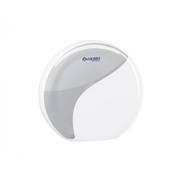 Lucart Identity Toilettenpapierspender Mini Jumbo, Kunststoff, weiss – 1 Stück