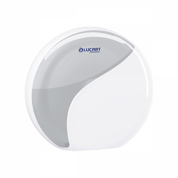 Lucart Identity Toilettenpapierspender Maxi Jumbo, Kunststoff, weiss – 1 Stück