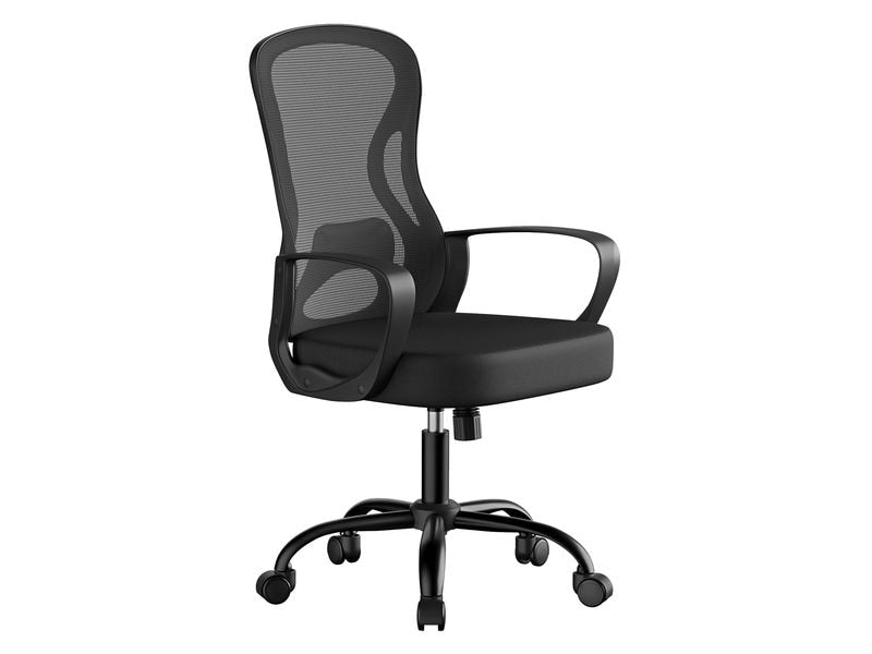 Songmics Bürostuhl ergonomisch Netzgewebe Tintenschwarz